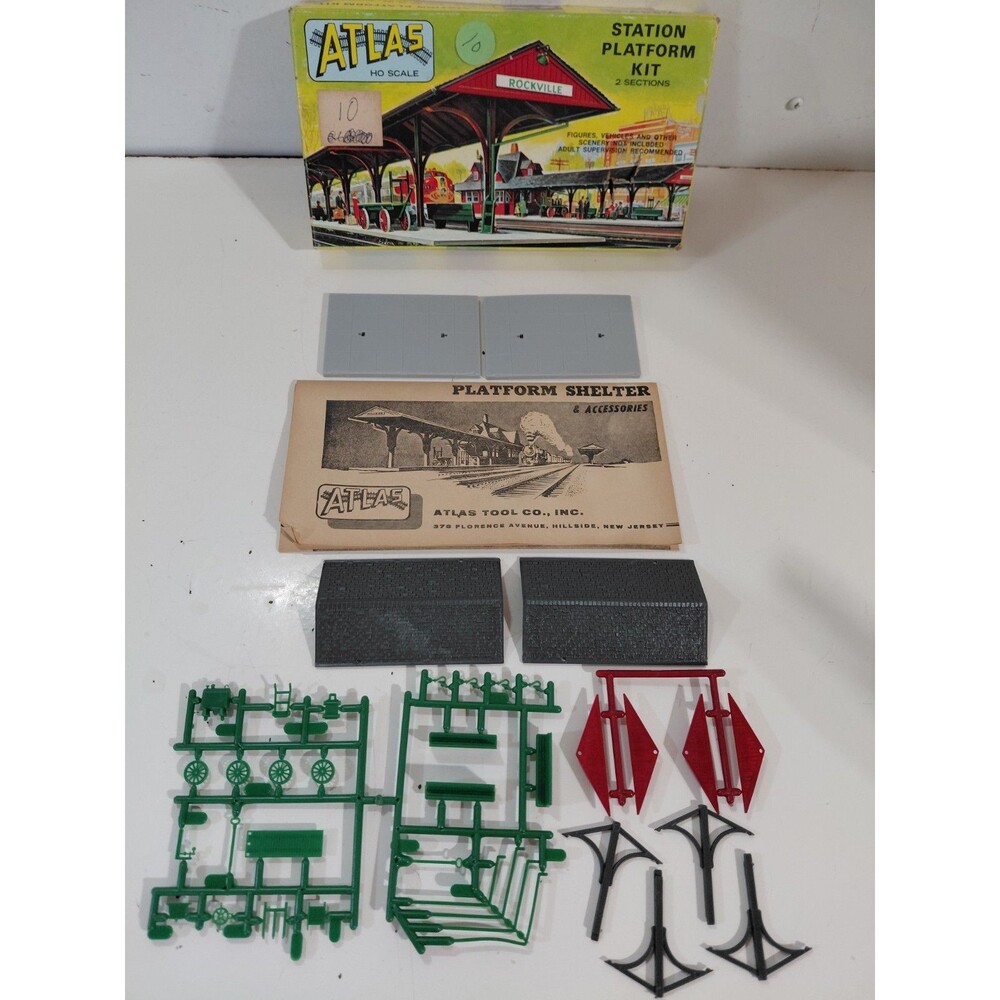 Atlas 707 HO Gauge Model Railroad Scenery Train Station Platform w/Box